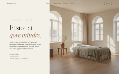 Case: Studio Lyng — stille klinik på Christianshavn