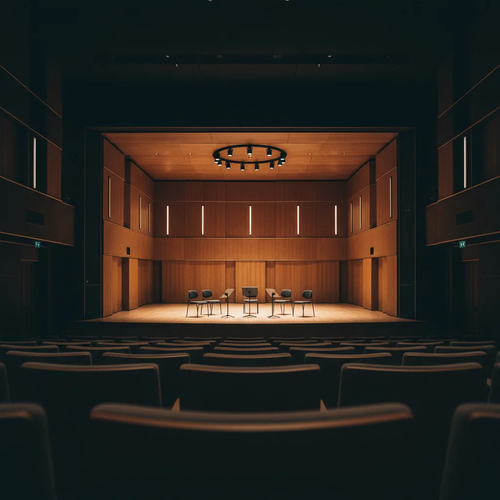 Empty concert hall before performance