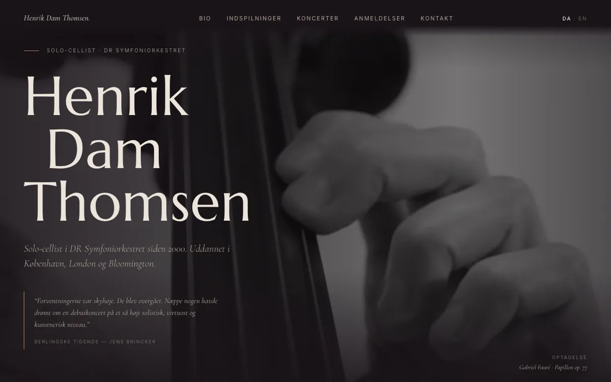 Henrik Dam Thomsens hjemmeside